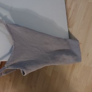 A grey mini dress that is great for a night out!